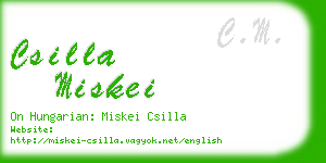 csilla miskei business card